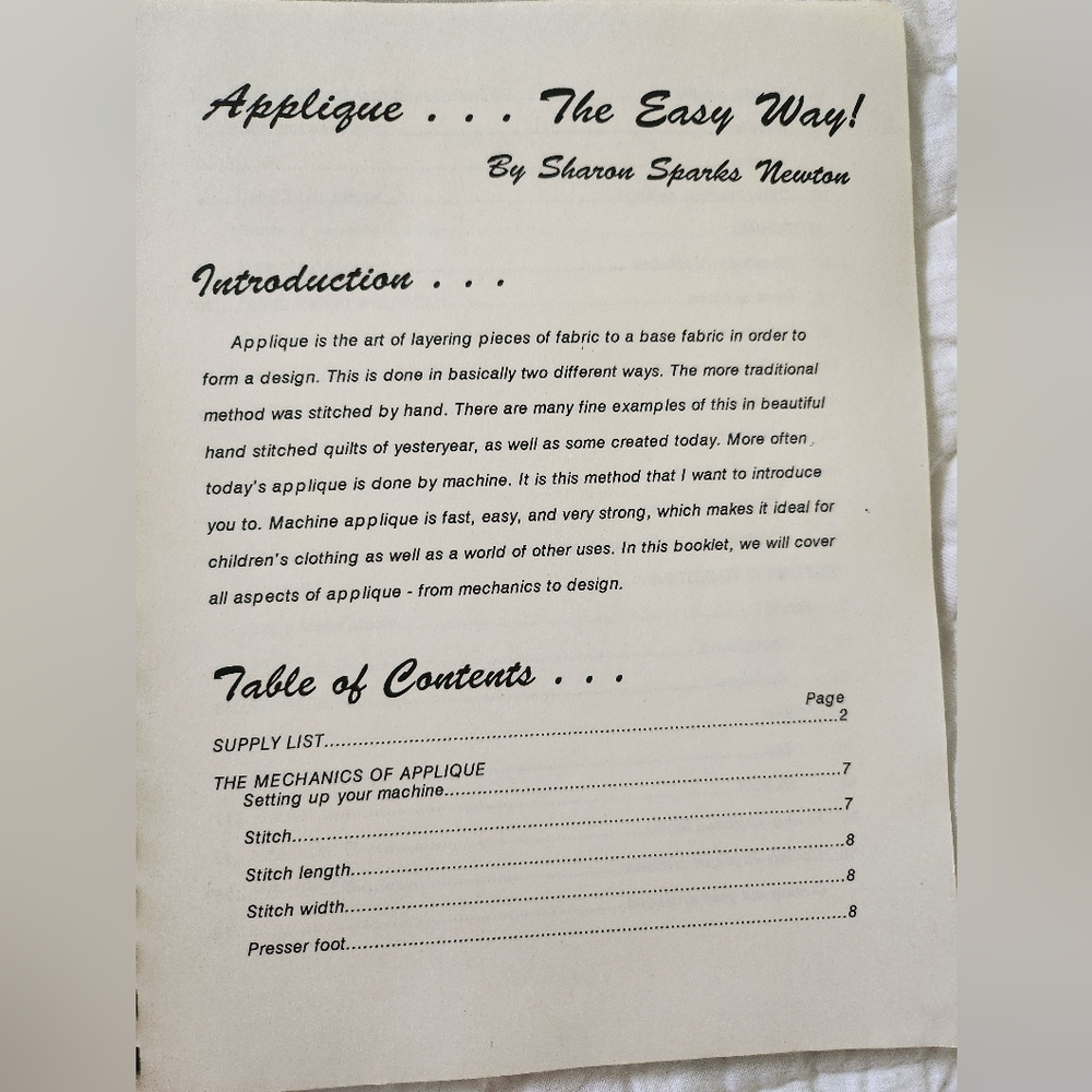Applique The Easy Way! Includes 20 Designs With Complete Instructions - Picture 7 of 11